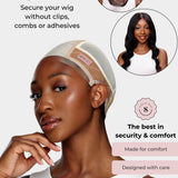 Sheer-Skyn Wig Grip Cap • Beige • Pack of 2 Caps