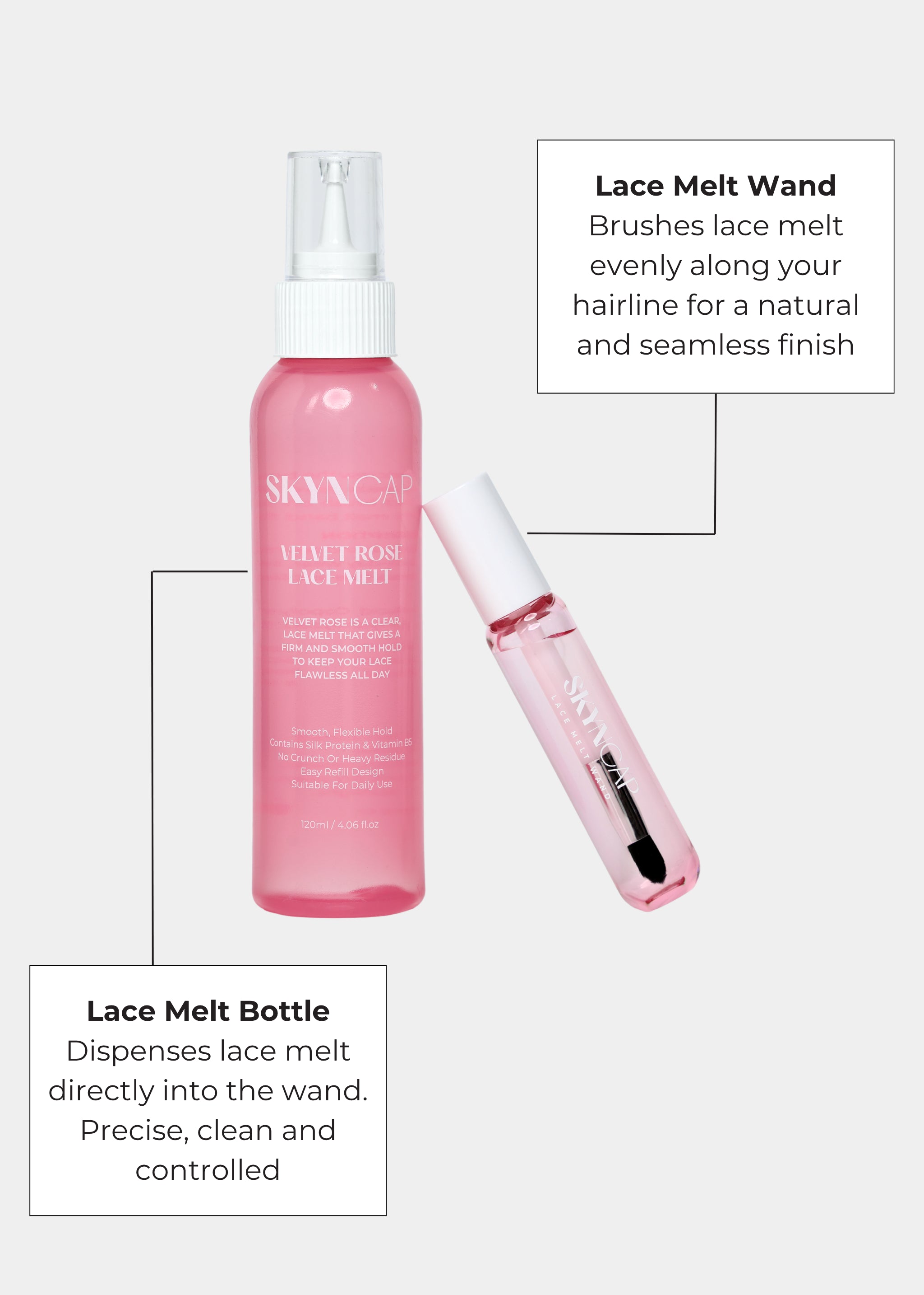 Velvet Rose Lace Melt Wand™ • Refillable Applicator (Sold Empty)